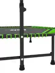 Зеленый батут спортивный с ручкой Unix Line Fitness, диаметр 130 см