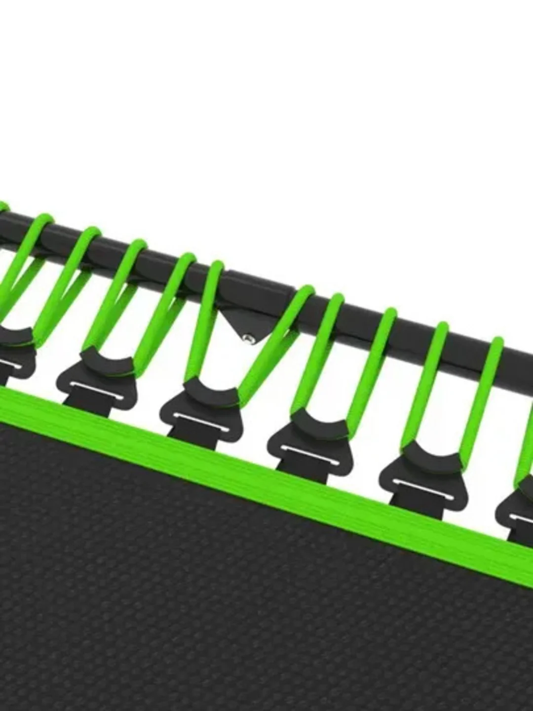 Зеленый батут спортивный с ручкой Unix Line Fitness, диаметр 130 см