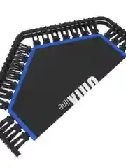 Синий батут спортивный с ручкой Unix Line Fitness, диаметр 130 см