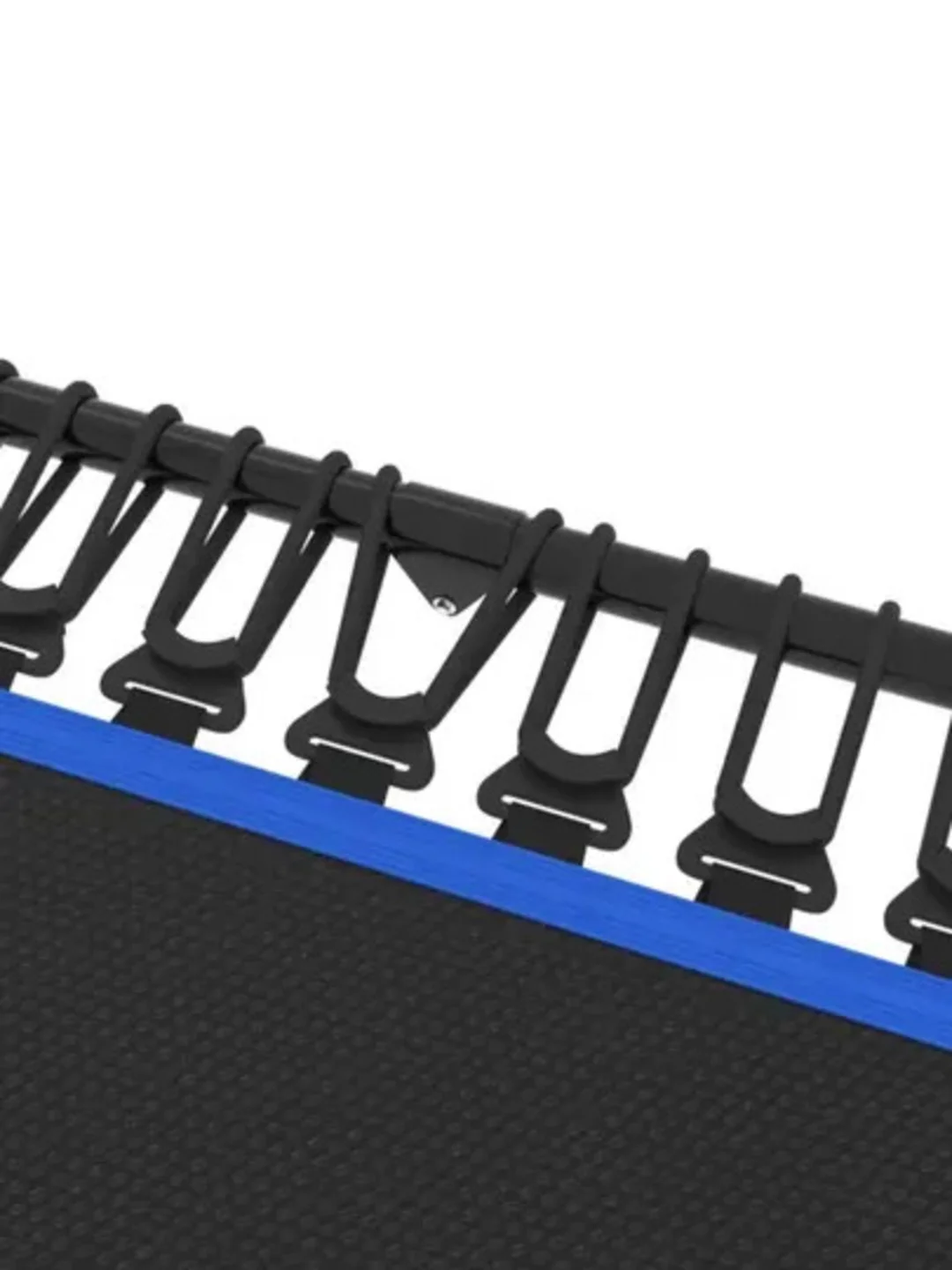 Синий батут спортивный с ручкой Unix Line Fitness, диаметр 130 см