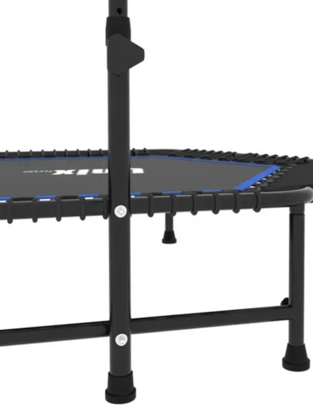 Синий батут спортивный с ручкой Unix Line Fitness, диаметр 130 см