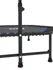 Синий батут спортивный с ручкой Unix Line Fitness, диаметр 130 см