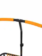 Оранжевый батут спортивный с ручкой Unix Line Fitness, диаметр 130 см