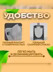 Черный ерш для унитаза, с подставкой, настенный, металлический, черный цвет, ершик