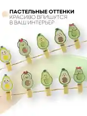 Лайм 10 шт, мини-прищепки для фотографий декоративные Картофан, деревянные держатели для фото