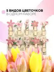 Розовый 10 шт, мини-прищепки для фотографий декоративные Картофан, деревянные держатели для фото