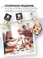 Мятный 10 шт, мини-прищепки для фотографий декоративные Картофан, деревянные держатели для фото