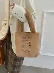 Коричневый сумка женская, плюшевая, на плечо, сумка Тедди