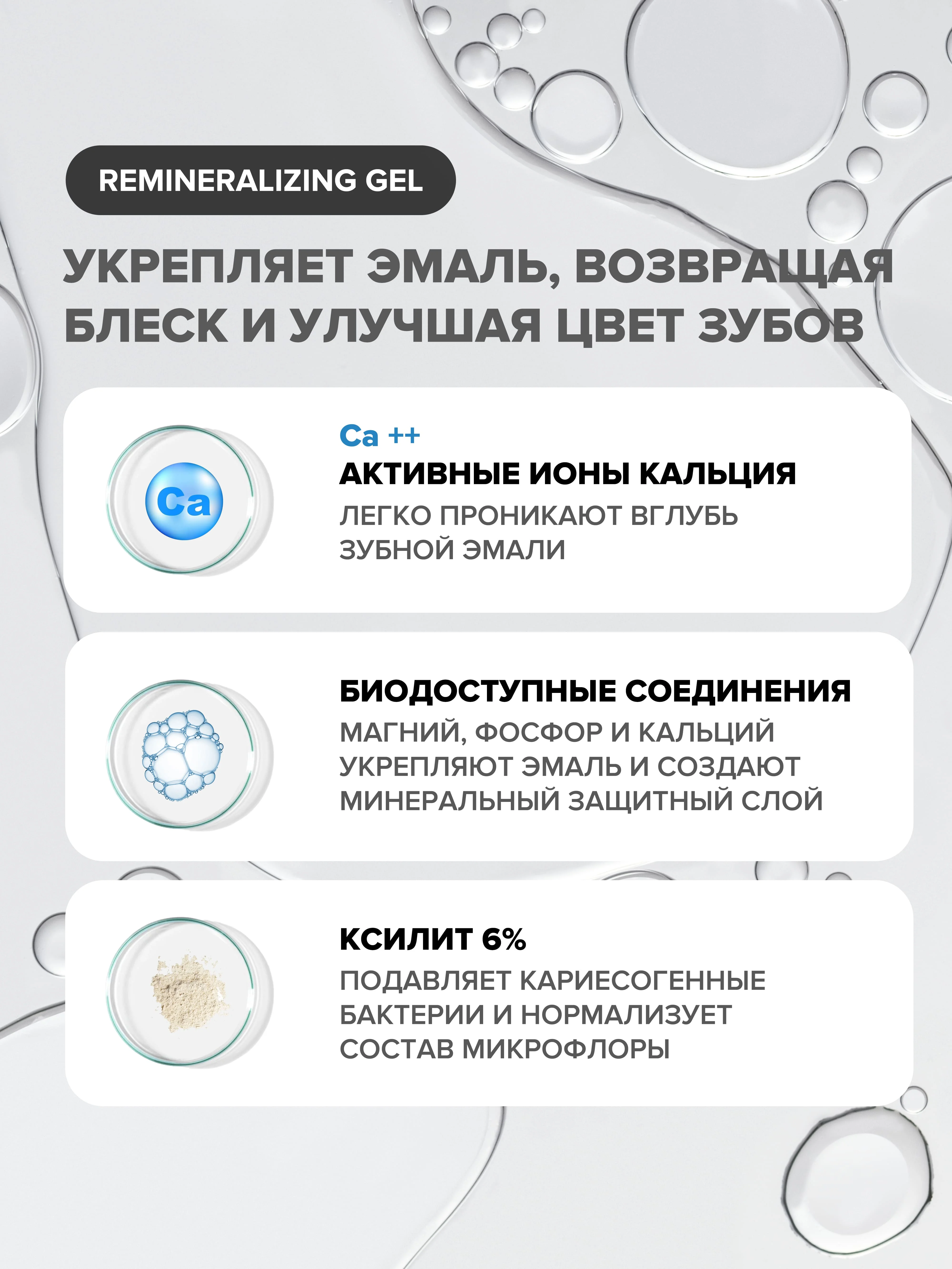 Реминерализующий гель для укрепления и восстановления зубов от EMRA