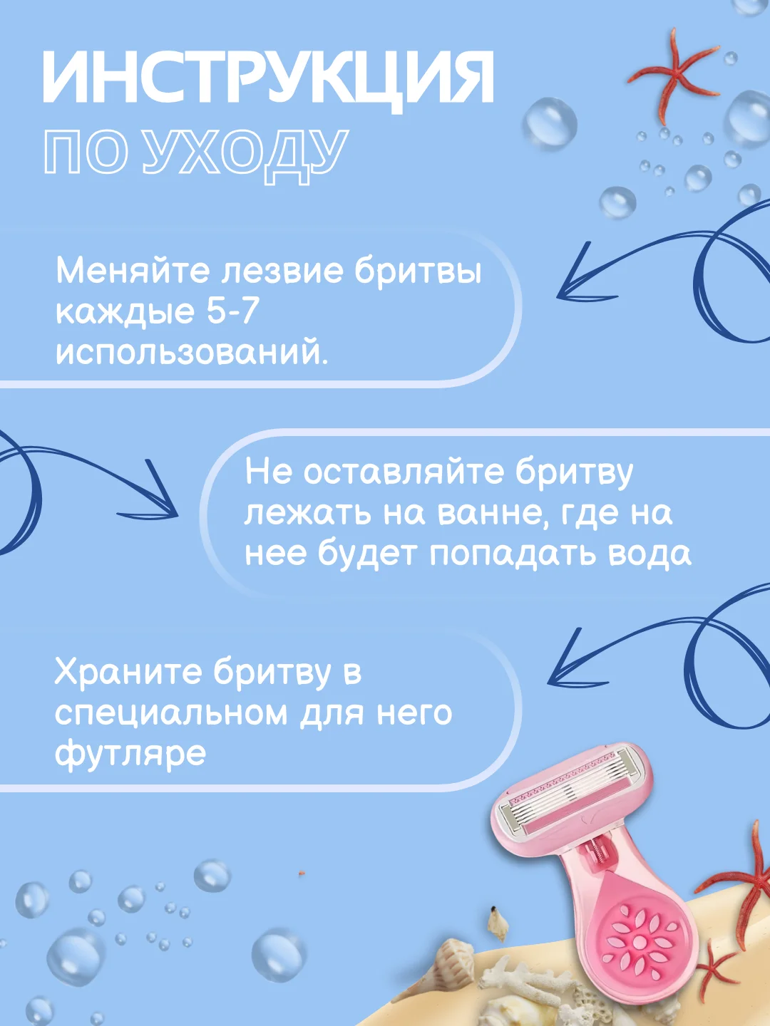 Розовый дорожный женский бритвенный станок 5 лезвий , бритва женская