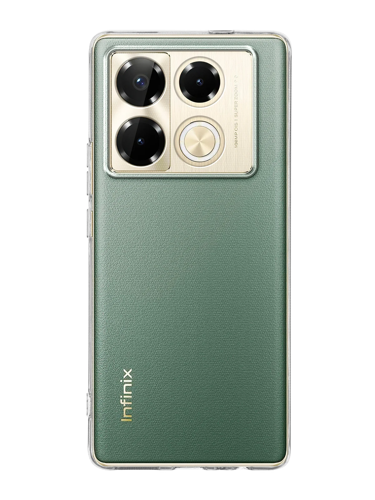 Прозрачный чехол для Infinix Note 40/ 40 Pro силиконовый BROSCORP матовый/ прозрачный с защитой камер