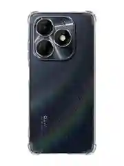 Прозрачный чехол для Itel P55 противоударный BROSCORP прозрачный с защитой камер и усиленными углами