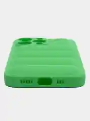Зеленый чехол на iPhone (Айфон) 11, 13, 14, 15, 7, 8 Plus, X, XS, XR, 12 Pro / Max, силиконовый