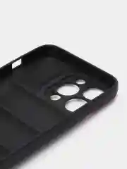 Черный чехол на iPhone (Айфон) 11, 13, 14, 15, 7, 8 Plus, X, XS, XR, 12 Pro / Max, силиконовый