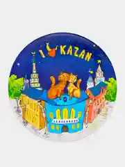 Пурпурный сувениры подарочные Казань: магниты, брелоки, кружки, ручки, тюбетейки, Кот Казанский