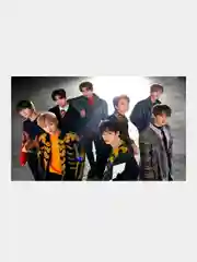 Бежевый меланж плакат/ Постер K-POP Stray Kids