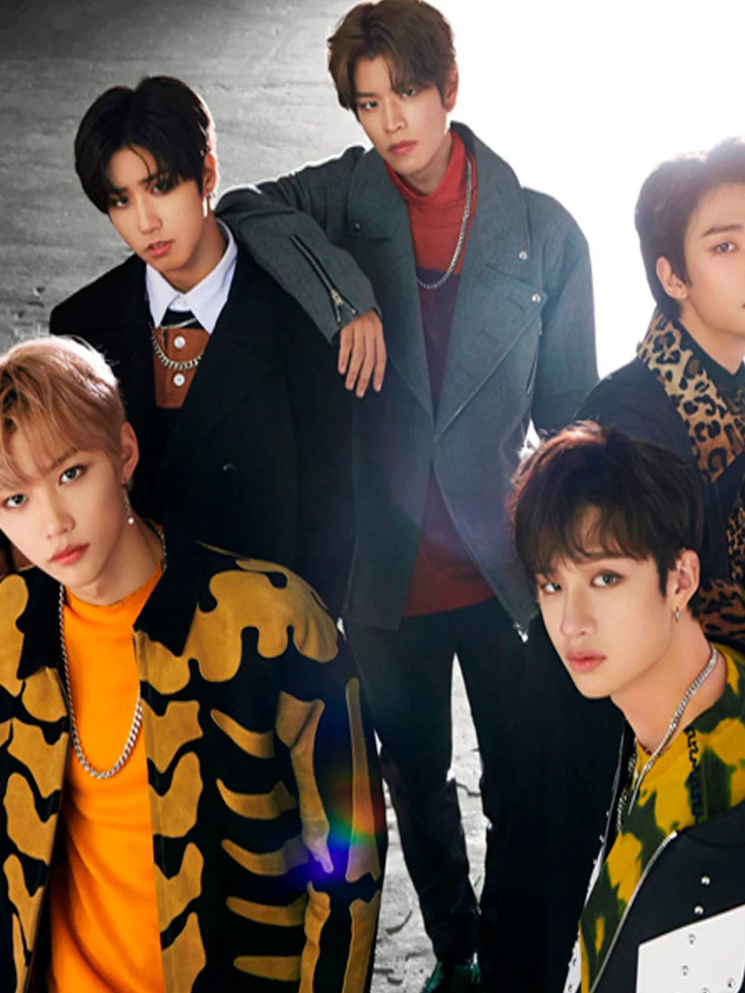 Бежевый меланж плакат/ Постер K-POP Stray Kids