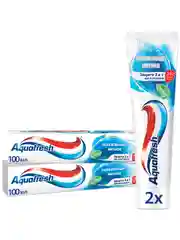 Зубная паста Aquafresh с Фтором для тройной защиты полости рта, 100 мл, 2 шт