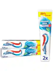 Зубная паста Aquafresh с Фтором для тройной защиты полости рта, 125 мл, 2 шт