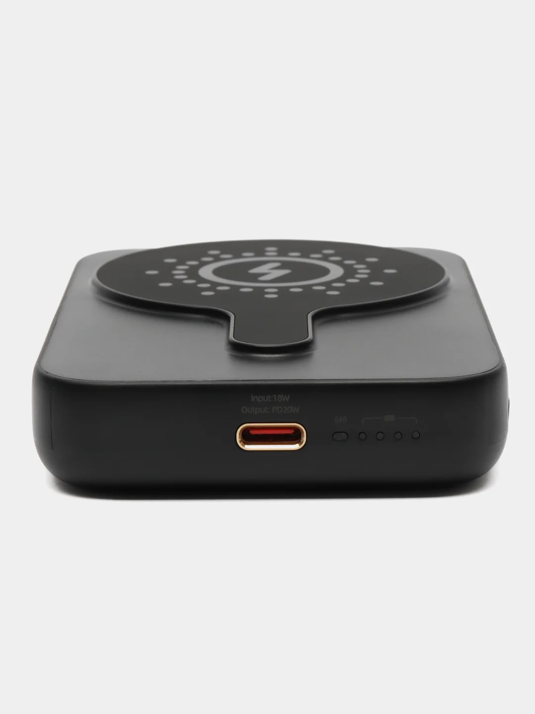 Черный повербанк Hoco J117A 10000 mAh для iPhone с magsafe и быстрой зарядкой PD20W QC3.0