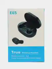 Черный беспроводные наушники TWS E6S с Led-дисплеем, шумоподавлением и поддержкой Bluetooth 5.3