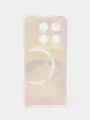 Желтый чехол на Infinix GT 20 Pro / Инфиникс GT 20 Pro прозрачный, с рисунком, защита камеры