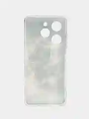 Песочный хаки силиконовый чехол на Tecno Spark Go 2024/20C / Текно Спарк Го 2024/20C с рисунком