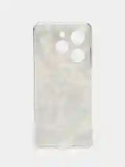 Серый металлик силиконовый чехол на Tecno Spark Go 2024/20C / Текно Спарк Го 2024/20C с рисунком