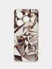 Серый металлик силиконовый чехол на Tecno Spark Go 2024/20C / Текно Спарк Го 2024/20C с рисунком