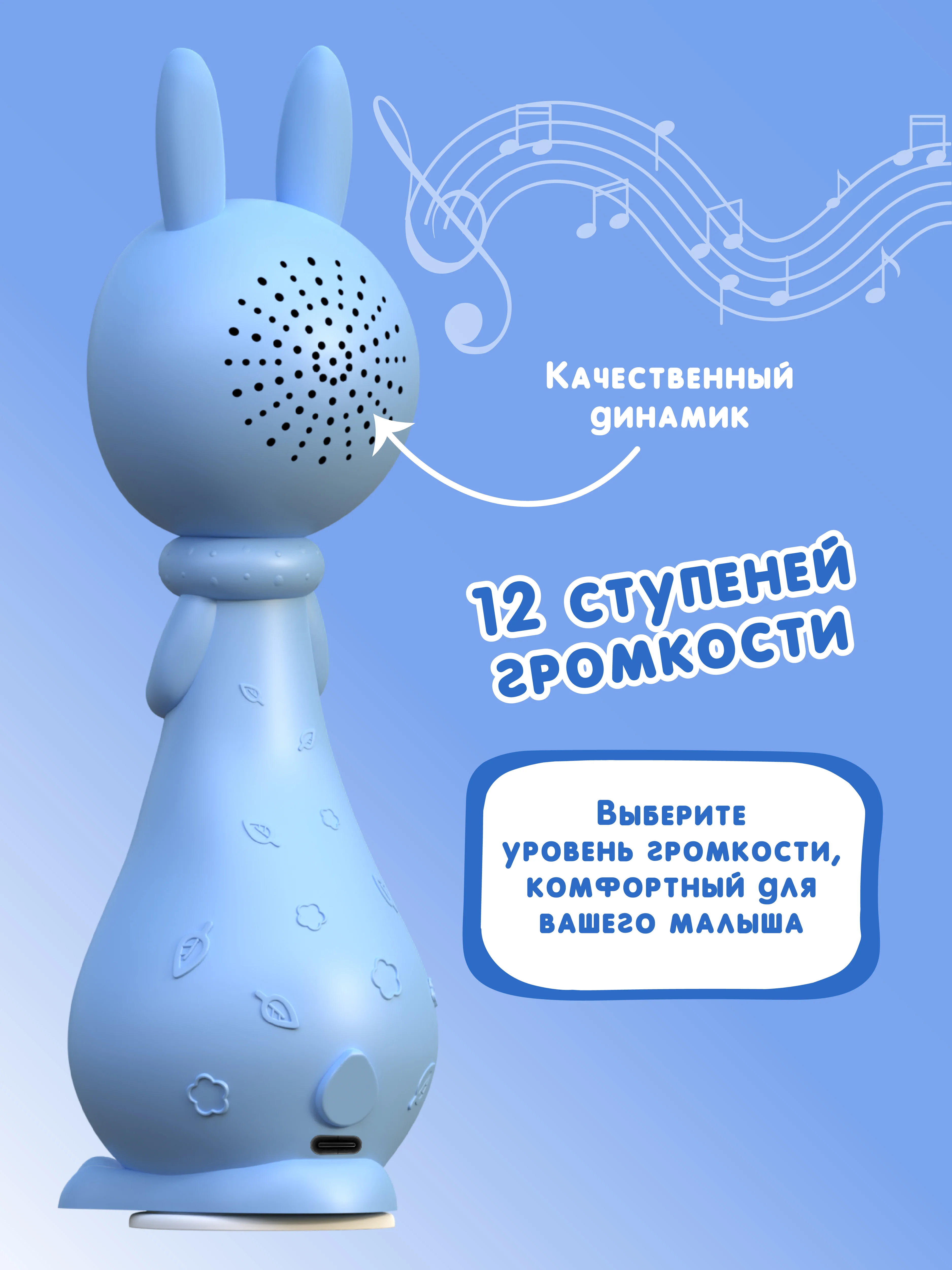 Синий интерактивная игрушка для детей Зайчик Няня Грызушка