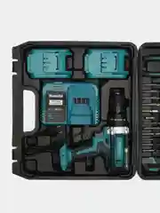 Синий шуруповерт ударный, бесщеточный Makita/DeWalt 21V