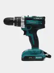 Синий шуруповерт ударный, бесщеточный Makita/DeWalt 21V