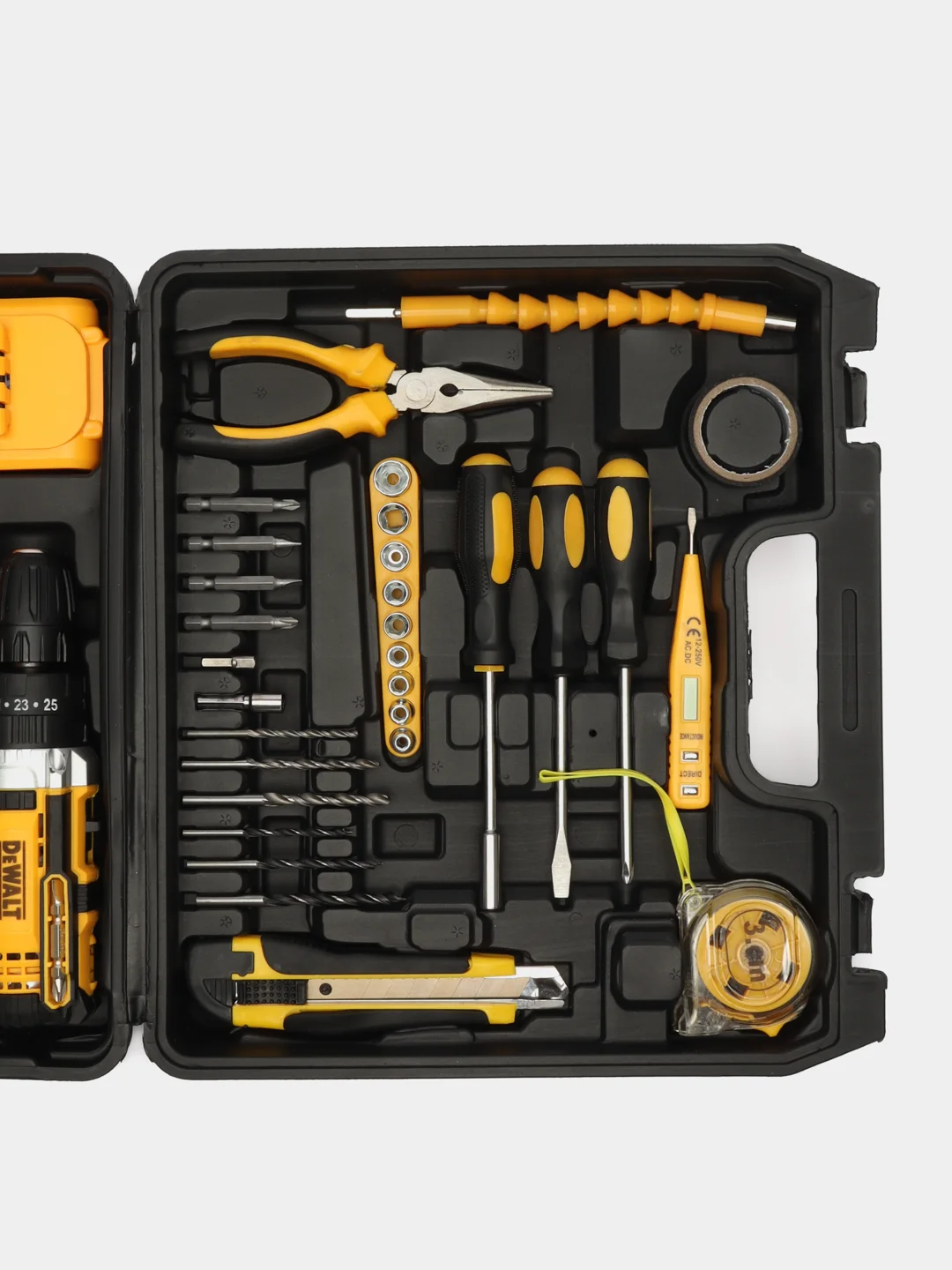 Желтый шуруповерт ударный, бесщеточный Makita/DeWalt 21V