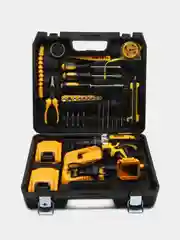 Желтый шуруповерт ударный, бесщеточный Makita/DeWalt 21V