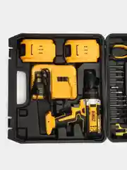 Желтый шуруповерт ударный, бесщеточный Makita/DeWalt 21V