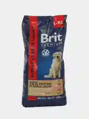 Сухой корм для собак крупных пород Brit Premium Dog Adult Large and Giant, курица, 15 кг