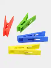 Салатовый прищепки бельевые, пластиковы 16 штук, цвет микс