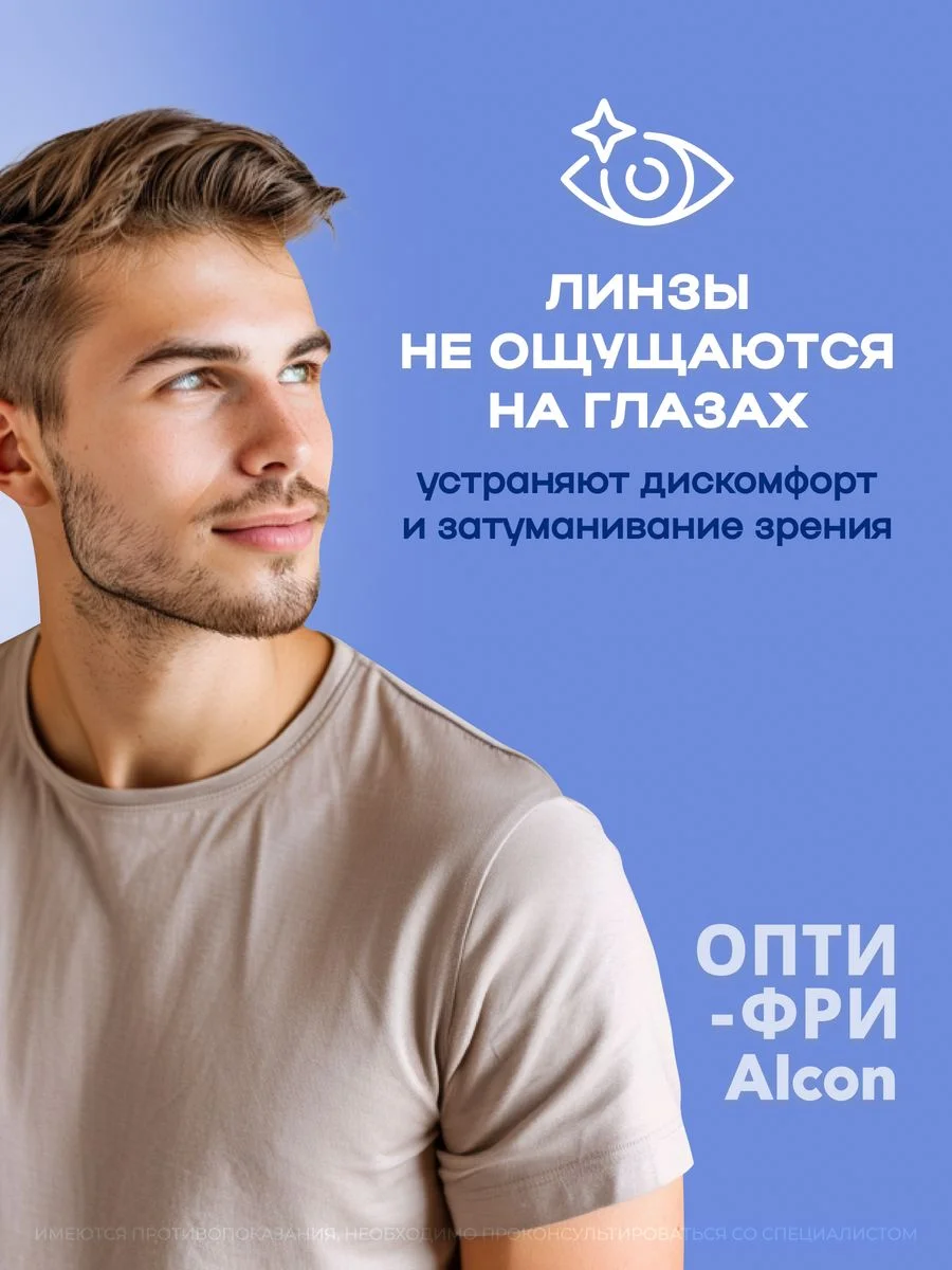 Капли для глаз увлажняющие Alcon Опти-Фри, 15 мл
