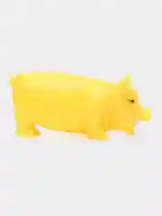 Желтый свинка хрюкающая, 21х10см мягкая