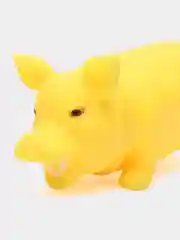 Желтый свинка хрюкающая, 21х10см мягкая
