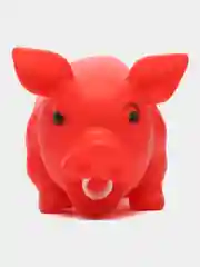 Красный свинка хрюкающая, 21х10см мягкая