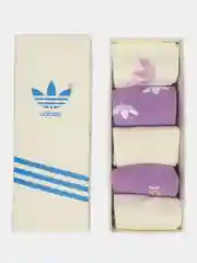 Носки Adidas 37-41 сиреневые, подарочные 5 пар, в стильной коробке, набор