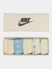 Носки Nike 37-41 голубые, подарочные 5 пар, в стильной коробке, набор