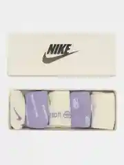 Носки Nike 37-41 фиолетовые, подарочные 5 пар, в стильной коробке, набор