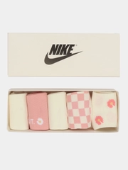 Носки Nike 37-41 розовые, подарочные 5 пар, в стильной коробке, набор
