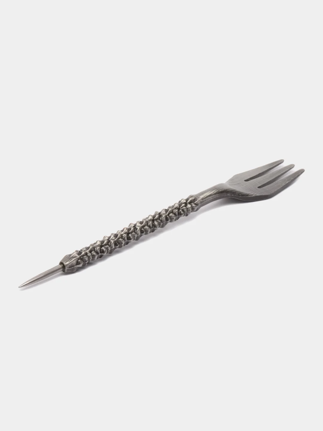 Серебряный шило-вилка для укладки табака Fork & Awl