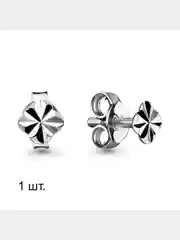 Серебряный моно-серьга из серебра , 1 штука