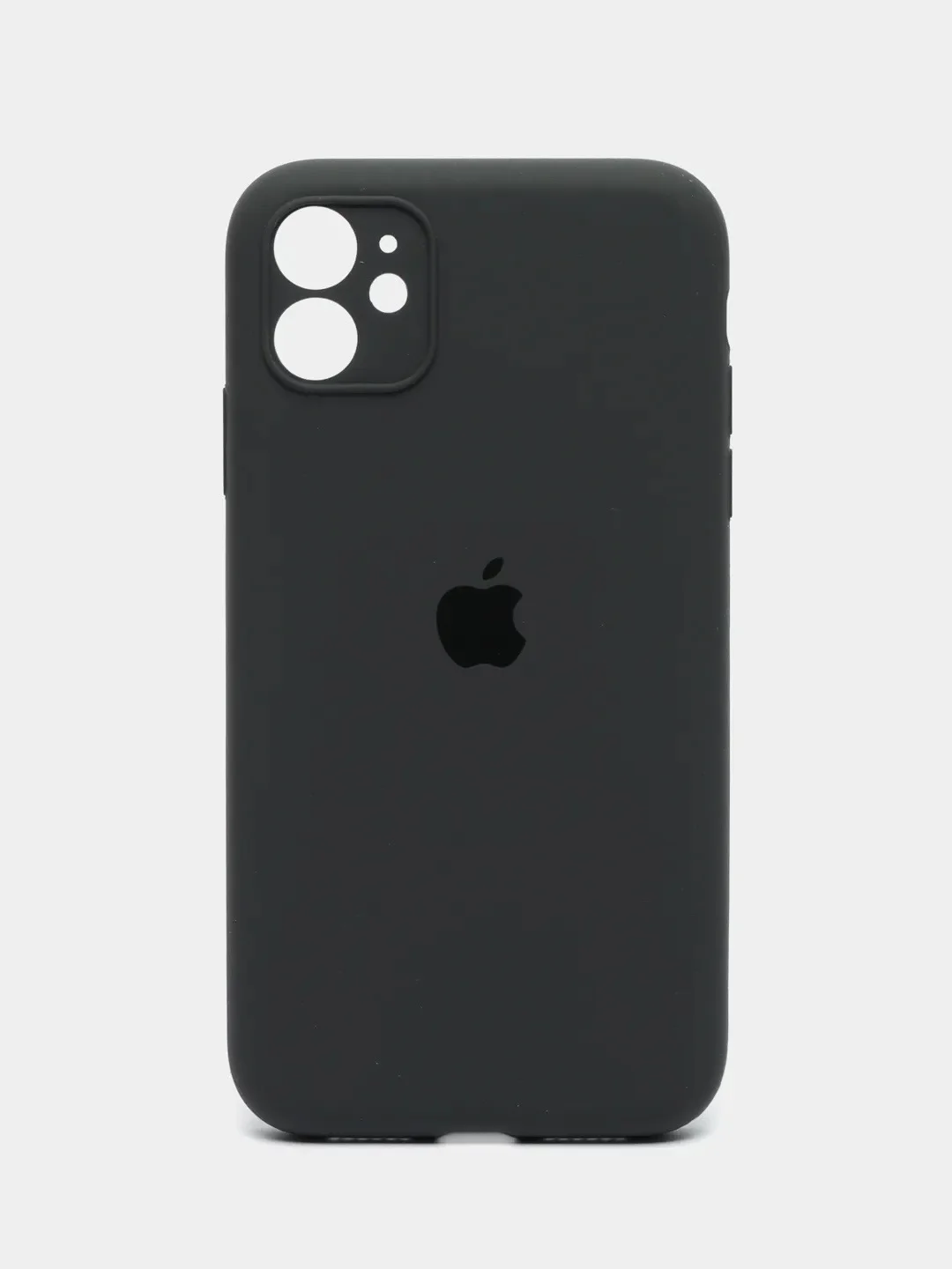 Угольный чехол iPhone, Айфон 11, 12, 12 Pro, 13, 13 Pro, 13 Pro Max силиконовый с защитой камеры