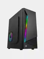 Черный корпус компьютерный ATX Accord ACC-CL295RGB, Midi-Tower, без БП