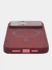 Бордовый роскошный матовый противоударный чехол iPhone с Magsafe IPhone 15, 14, 13, 12, 11 Pro MAX, Plus